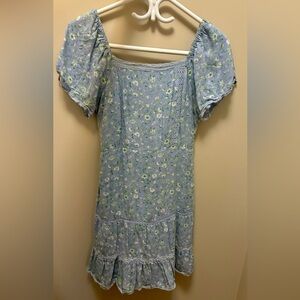 Blue floral sundress